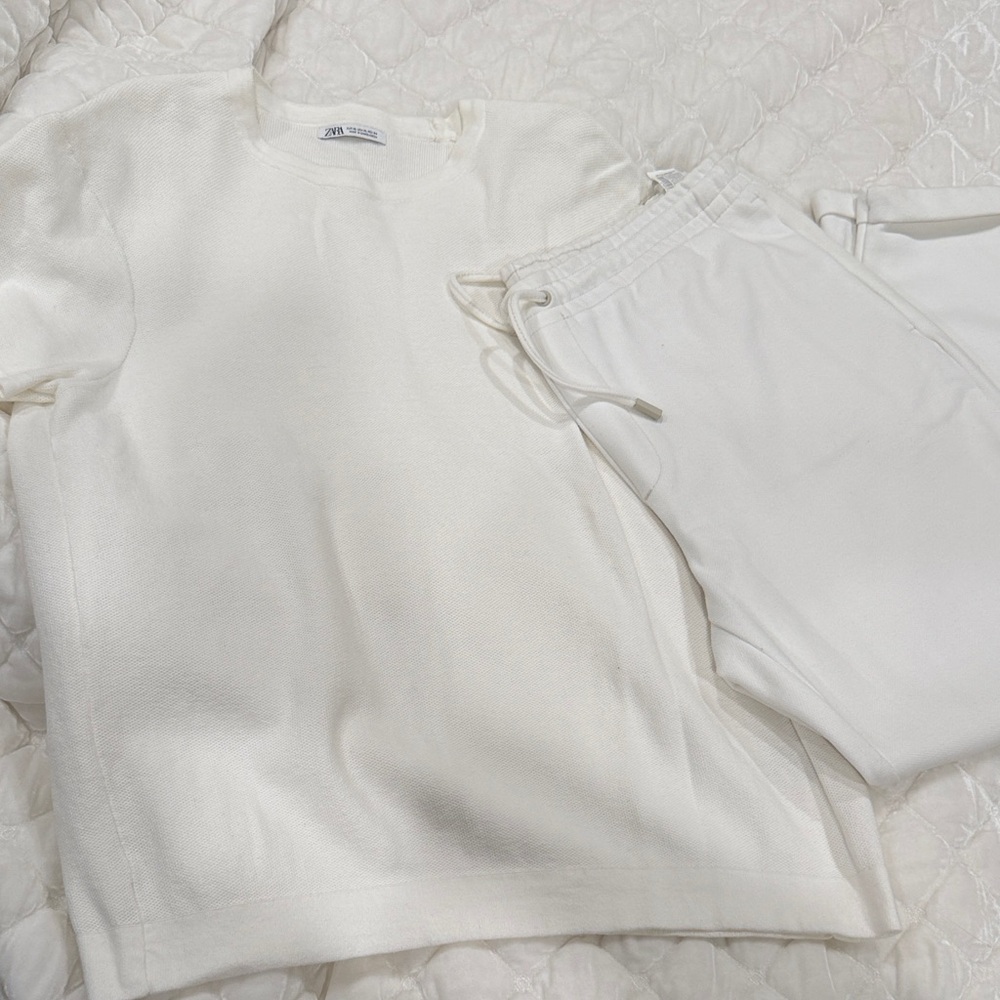 Zara White Lounge Set